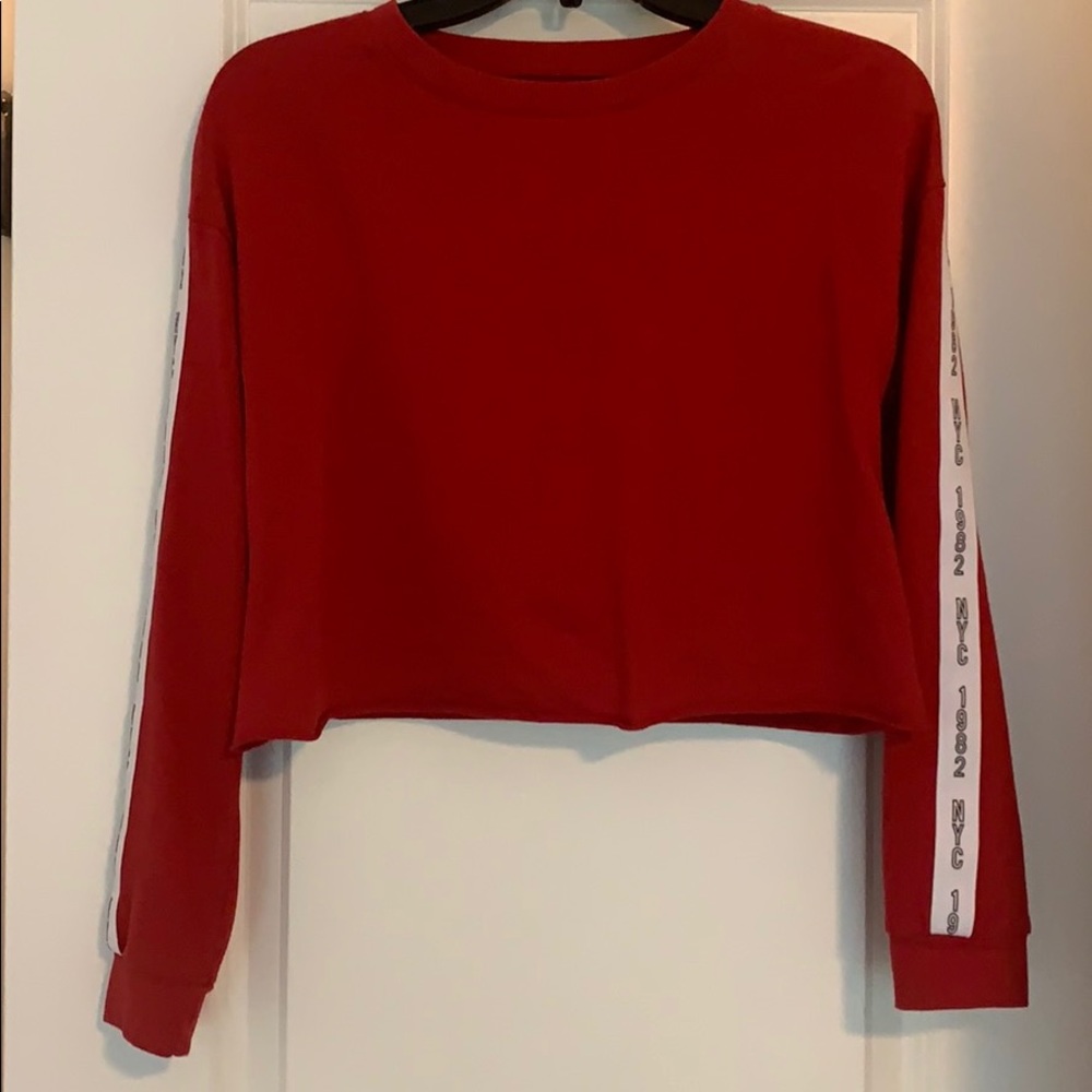 Red NYC 1982 crop top